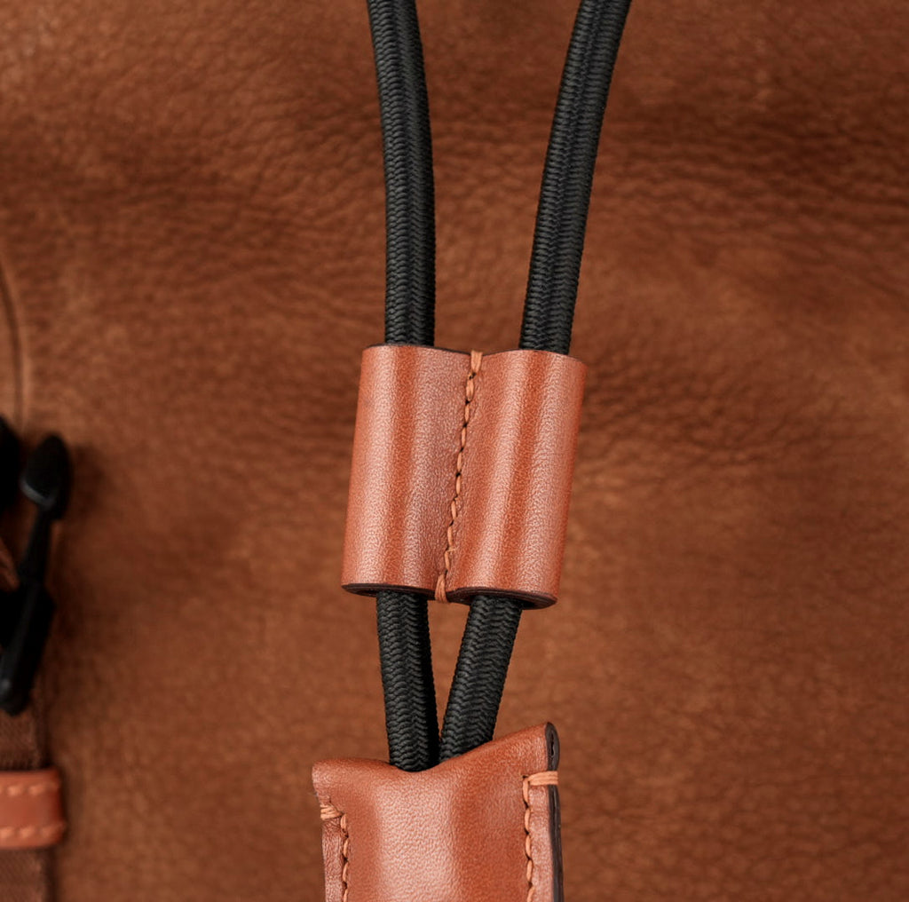Caramel Sand Full Grain Leather Backpack