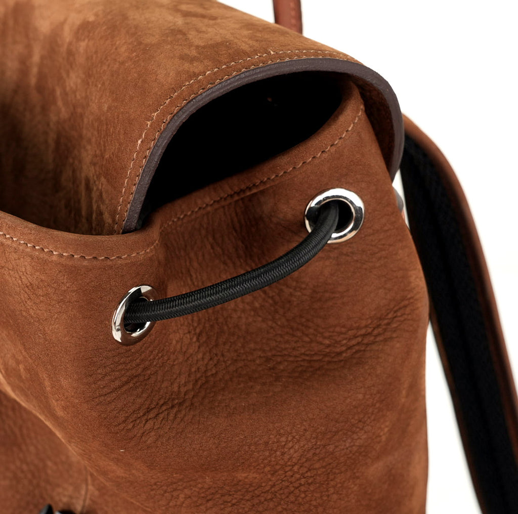 Caramel Sand Full Grain Leather Backpack
