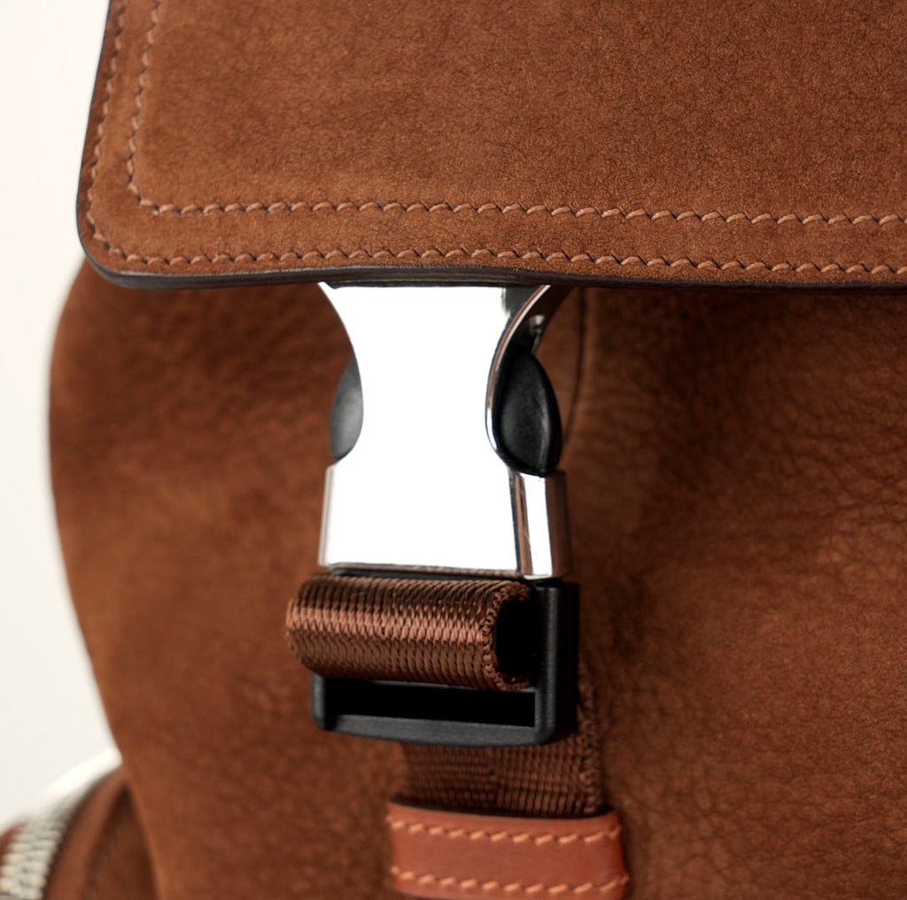 Caramel Sand Full Grain Leather Backpack