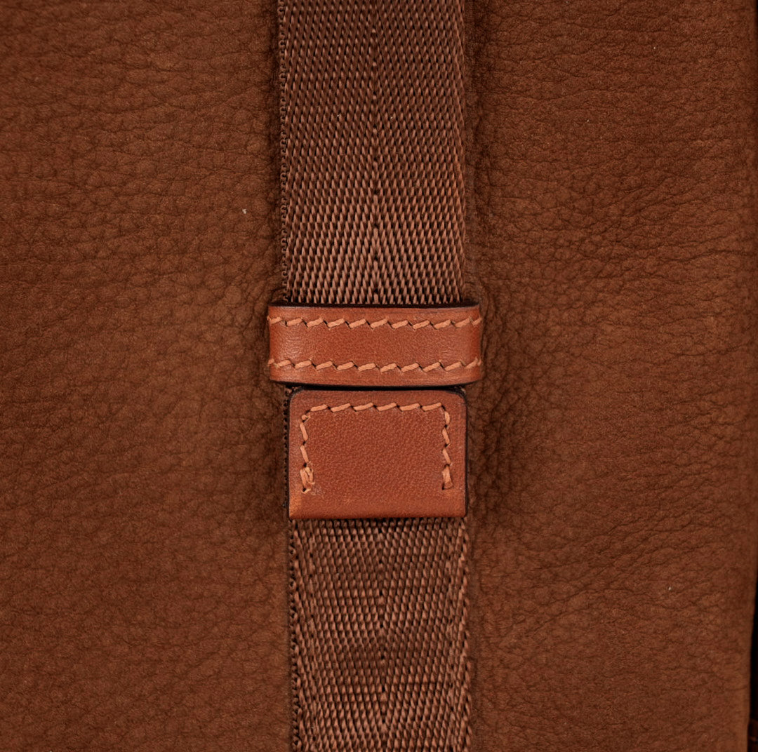 Caramel Sand Full Grain Leather Backpack