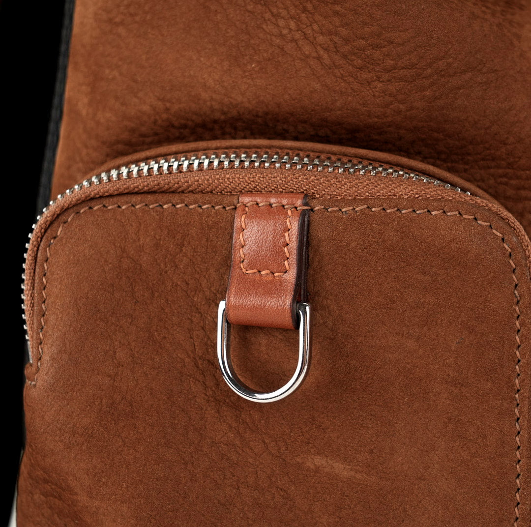 Caramel Sand Full Grain Leather Backpack