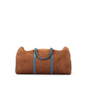 Caramel Sand Full Grain/ Azure Blue Duffel 47 Silver