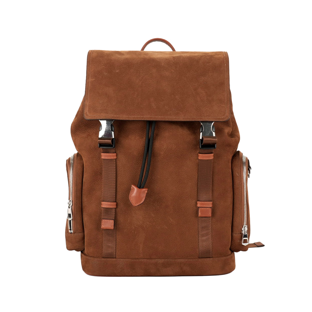 Caramel Sand Full Grain Leather Backpack